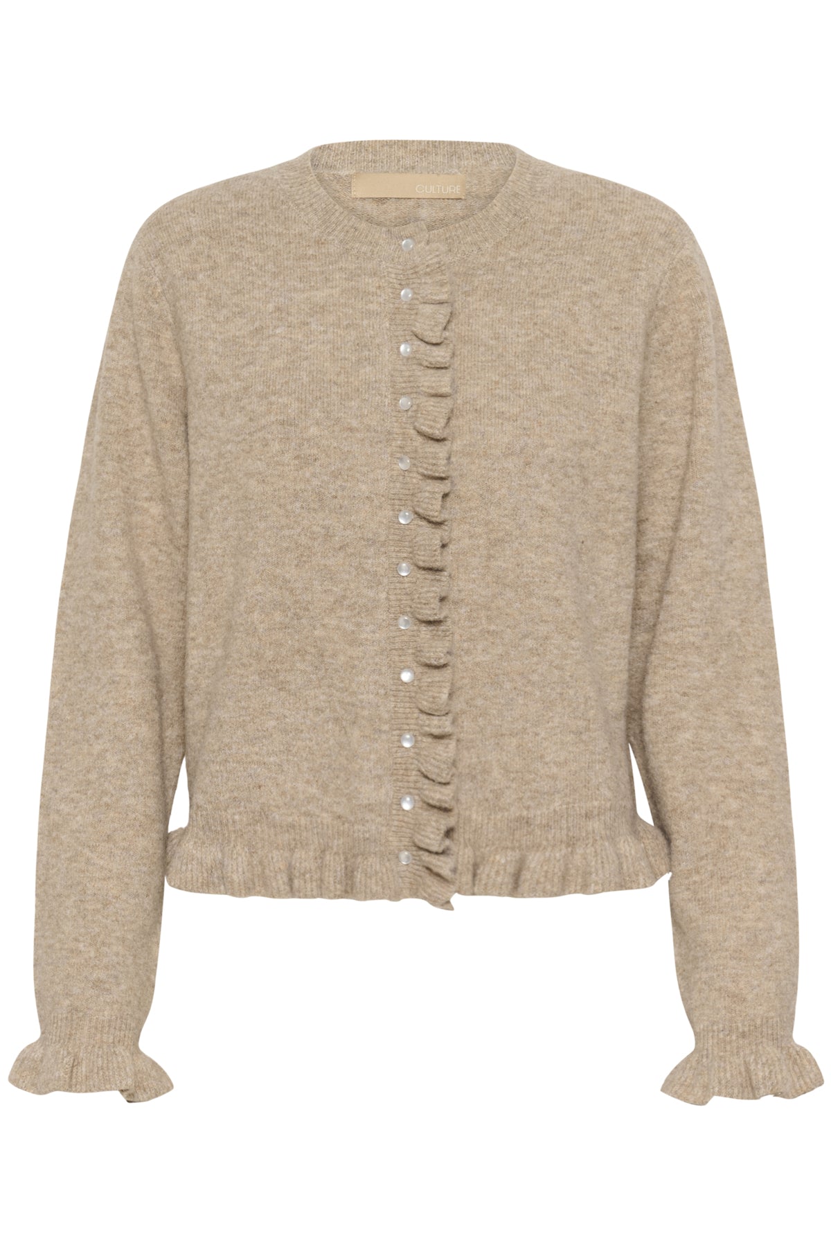 CultureCulture CUjulietta Frill CardiganClothingWoodrose Melange - Blue Water Clothing