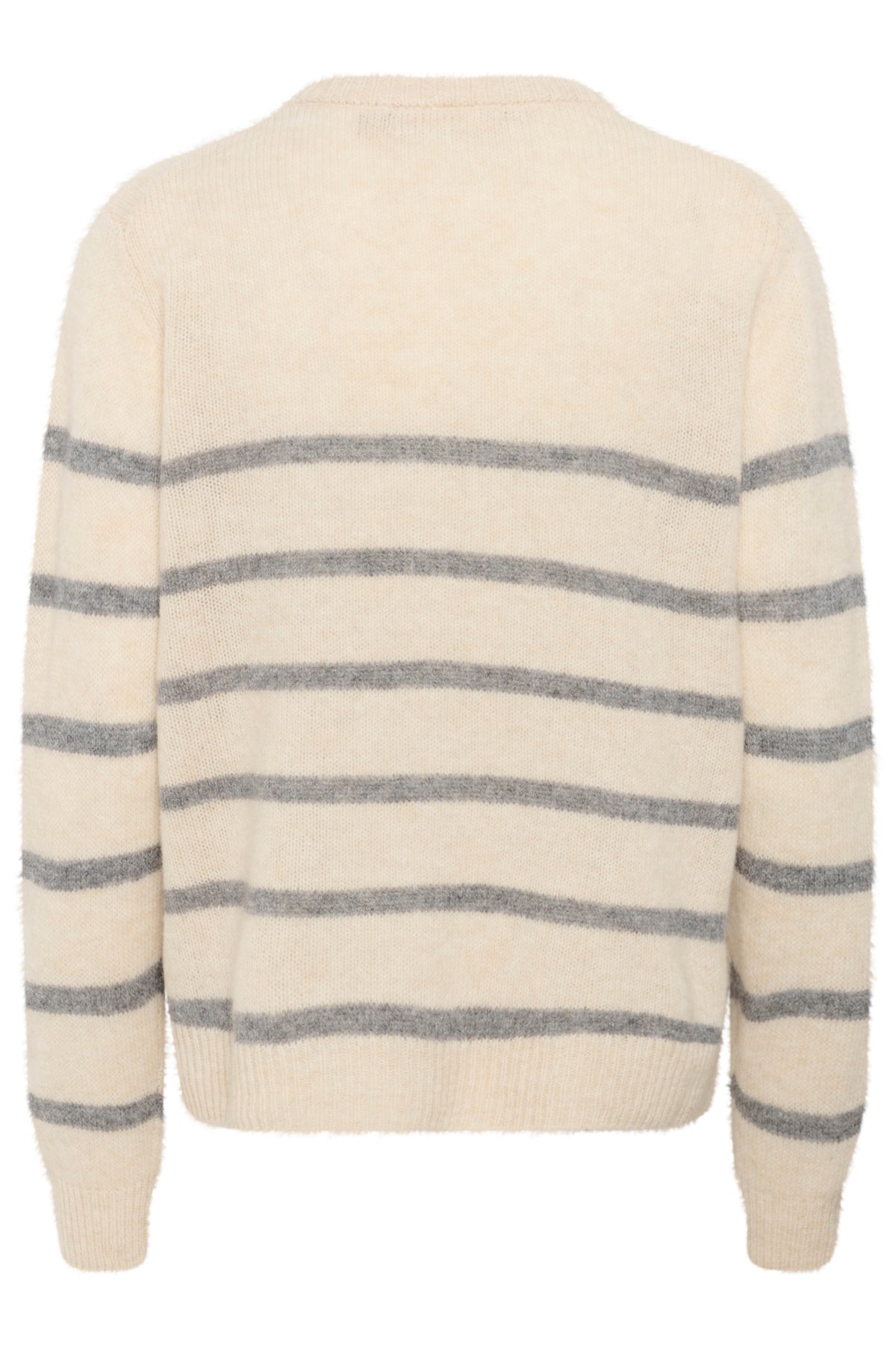 CultureCulture Cukatrina Wool Stripe CardiganTopsWhitecap Melange - Blue Water Clothing