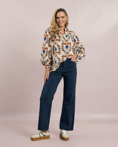 Deck By DecolageDeck By Decolage Blouse Camel Tiger MC18022TopsCamel Tiger - Blue Water Clothing