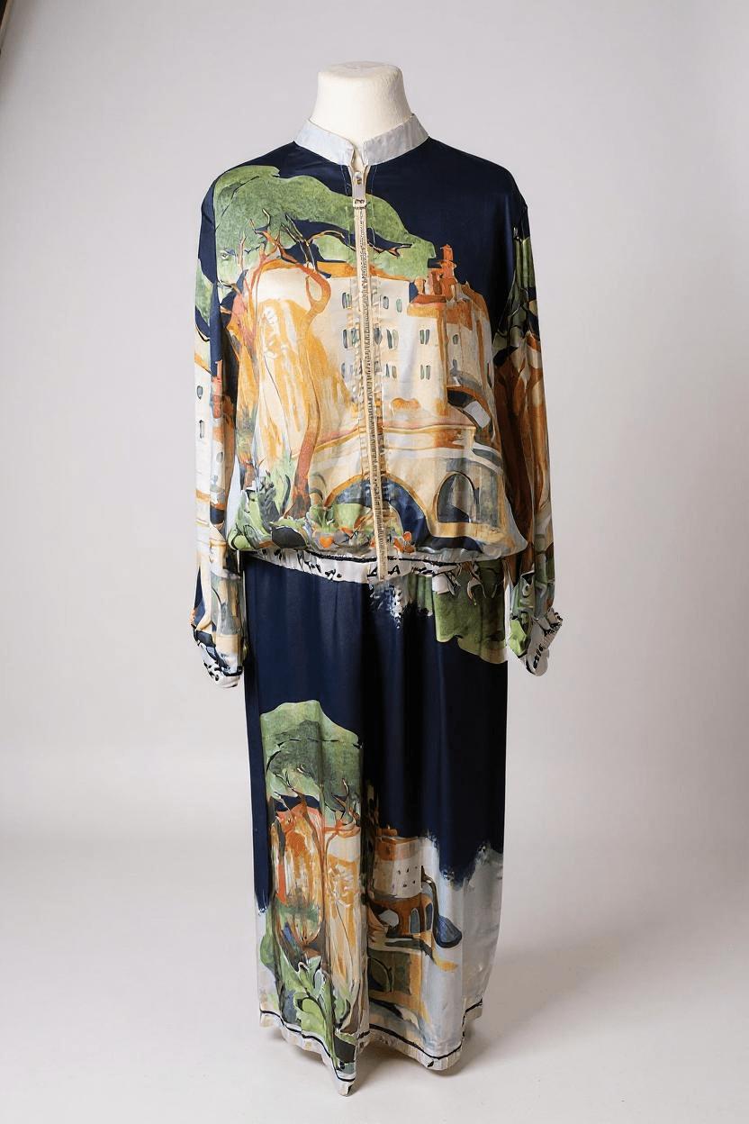 Deck By DecolageDeck By Decolage Print Palazzo Trousers 6655ClothingScenic Choko - Blue Water Clothing