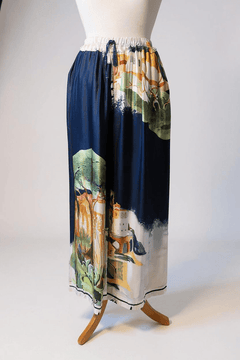 Deck By DecolageDeck By Decolage Print Palazzo Trousers 6655ClothingScenic Choko - Blue Water Clothing