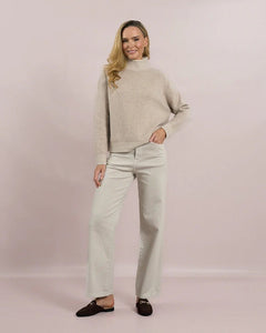 Deck By DecolageDeck By Decolage Turtle Neck Knit 8281TopsBeige - Blue Water Clothing