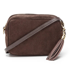 Elie BeaumontElie Beaumont Suede Crossbody BagAccessories - Blue Water Clothing