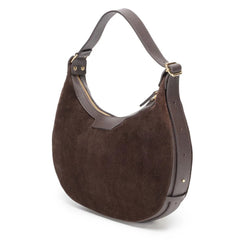 Elie BeaumontElie Beaumont Suede Shoulder HandbagAccessories - Blue Water Clothing
