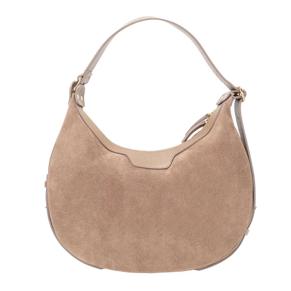 Elie BeaumontElie Beaumont Suede Shoulder HandbagAccessories - Blue Water Clothing