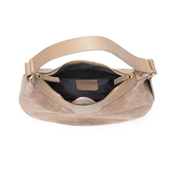 Elie BeaumontElie Beaumont Suede Shoulder HandbagAccessories - Blue Water Clothing