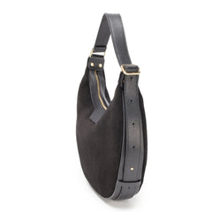 Elie BeaumontElie Beaumont Suede Shoulder HandbagAccessories - Blue Water Clothing