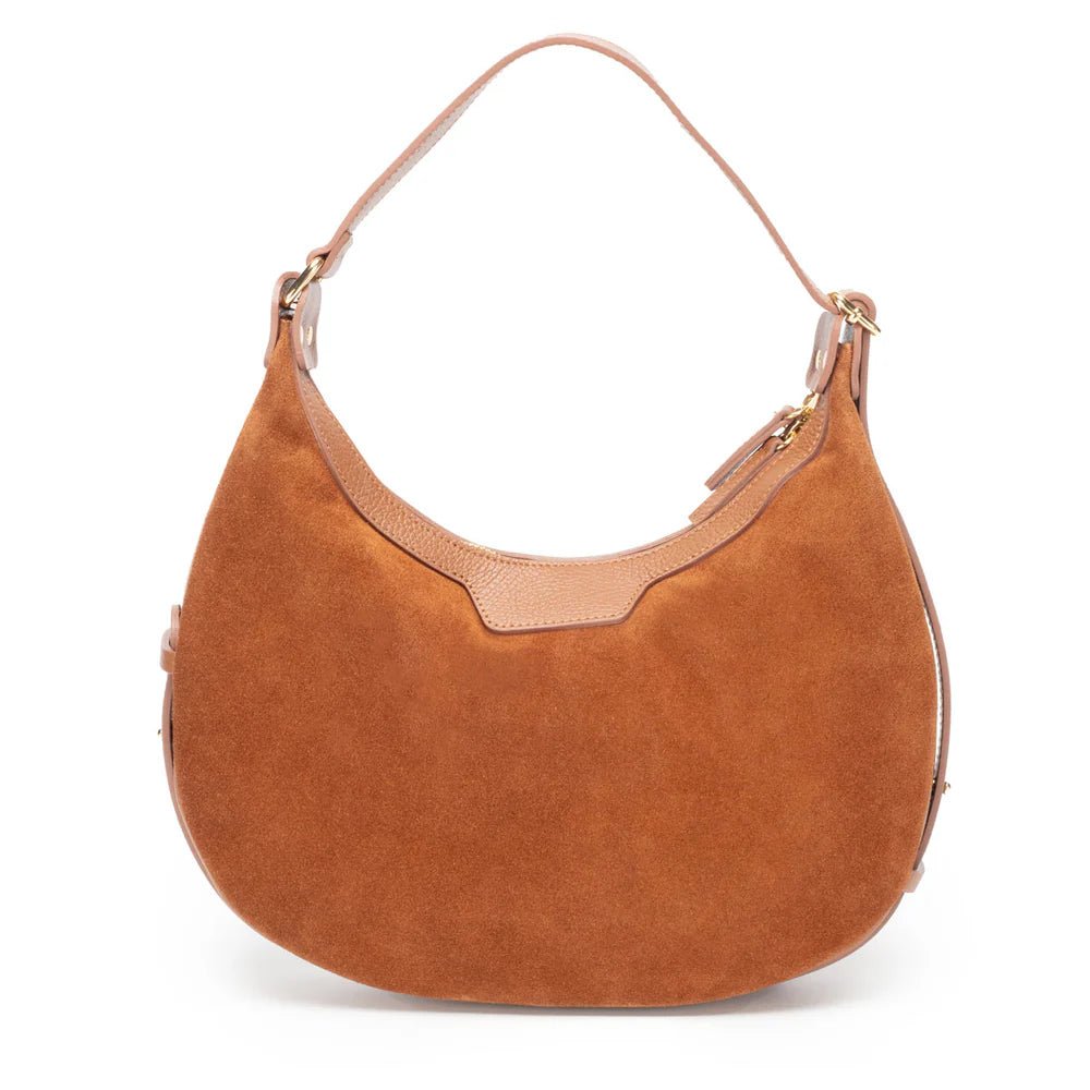Elie BeaumontElie Beaumont Suede Shoulder HandbagAccessories - Blue Water Clothing