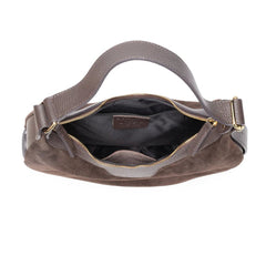Elie BeaumontElie Beaumont Suede Shoulder HandbagAccessories - Blue Water Clothing