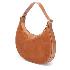 Elie BeaumontElie Beaumont Suede Shoulder HandbagAccessories - Blue Water Clothing