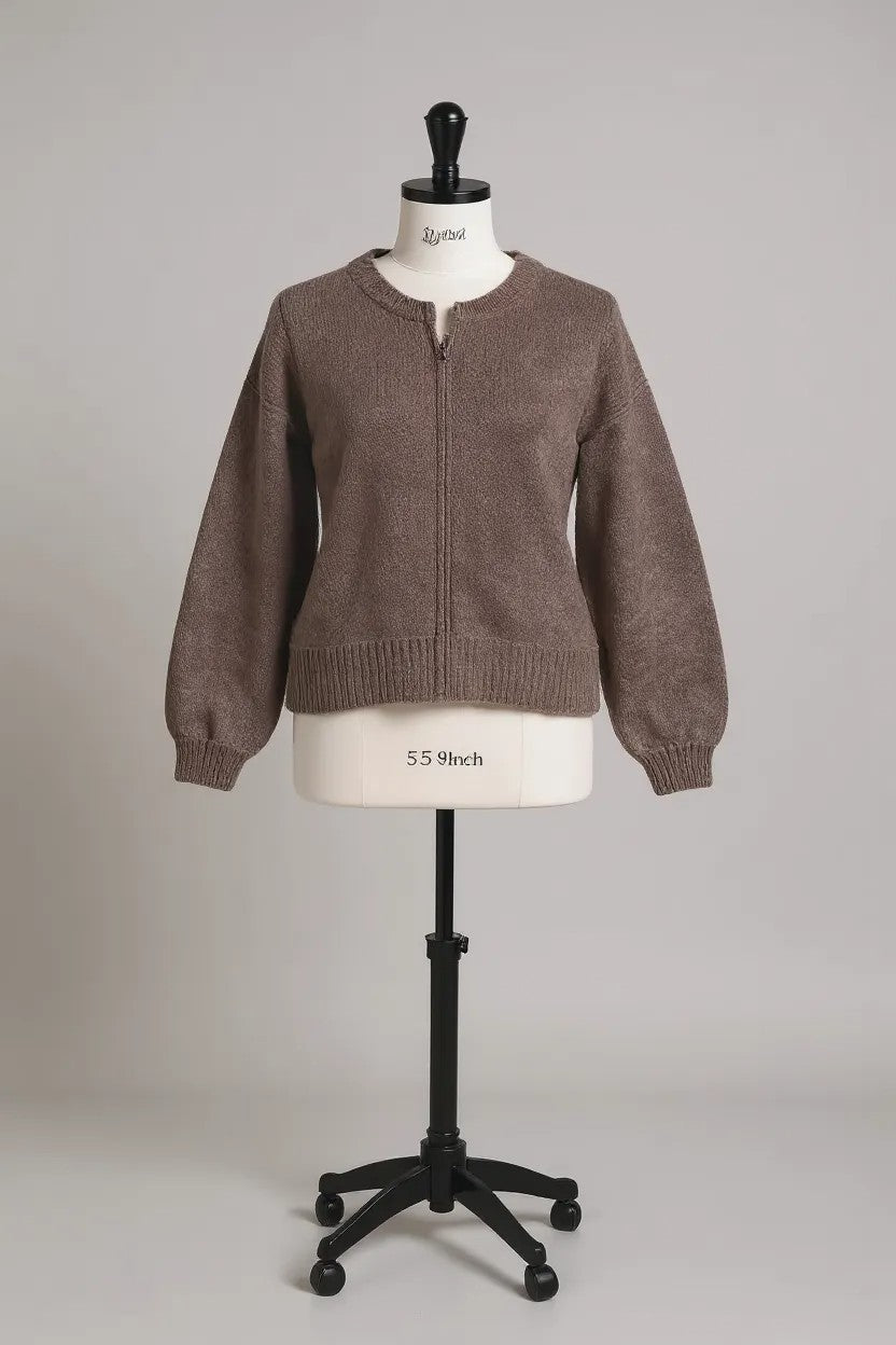Elie BeaumontElie Beaumont Zip Through BomberAccessoriesCoffee - Blue Water Clothing