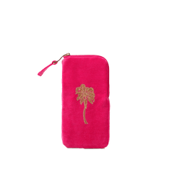 Elizabeth ScarlettElizabeth Scarlett Gold Palm Pink Velvet Glasses CaseAccessories - Blue Water Clothing