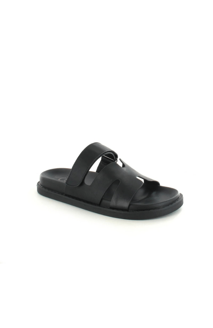 Ella Shoes Hattie Gladiator Velcro Strap Sandal - Blue Water Clothing