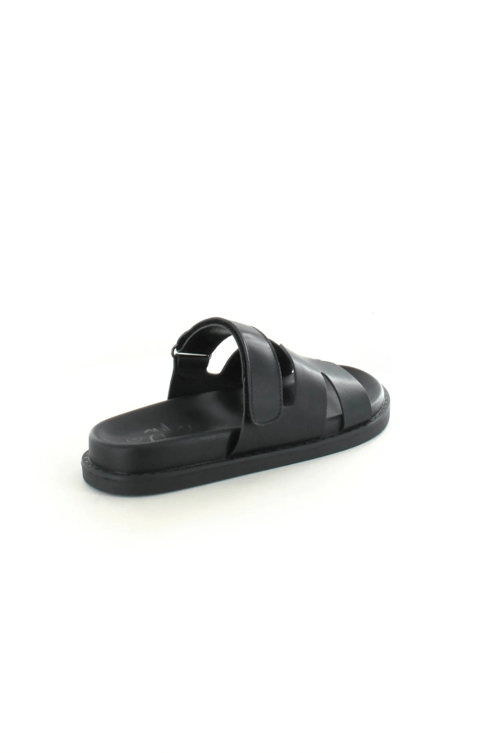 Ella Shoes Hattie Gladiator Velcro Strap Sandal - Blue Water Clothing
