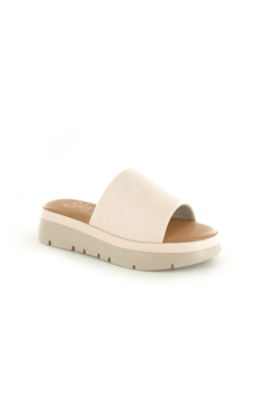 Ella Shoes Maya Strap Slide Wedge Sandal - Blue Water Clothing