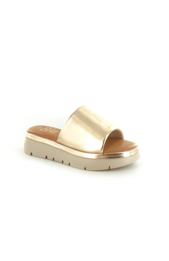 Ella Shoes Maya Strap Slide Wedge Sandal - Blue Water Clothing