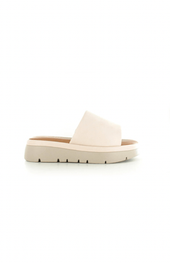 Ella Shoes Maya Strap Slide Wedge Sandal - Blue Water Clothing