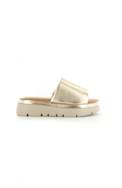 Ella Shoes Maya Strap Slide Wedge Sandal - Blue Water Clothing