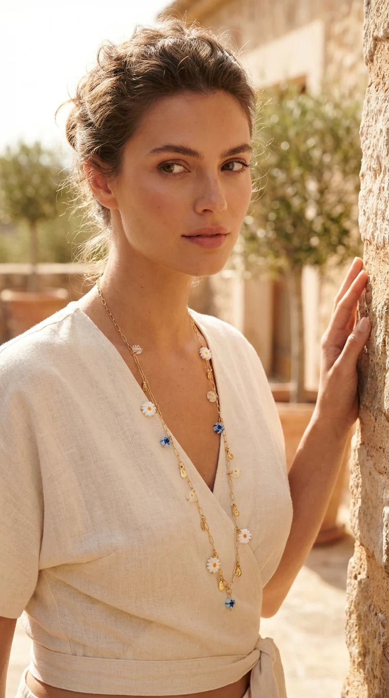 Envy JewelleryEnvy Flower Necklace 4813/N/TJewellery - Blue Water Clothing