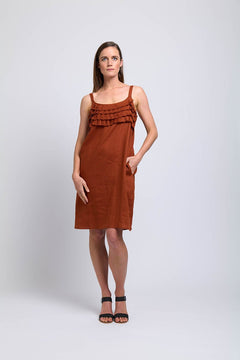 Foil Pleat Dreams Dress Bombay - Blue Water Clothing