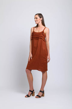 Foil Pleat Dreams Dress Bombay - Blue Water Clothing