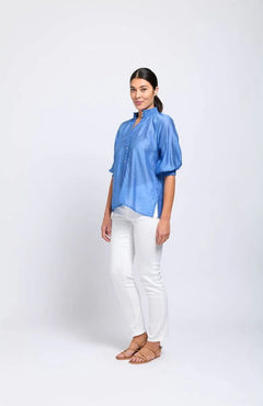 FOILFoil Not To Be Missed Top PeriClothingLight Blue - Blue Water Clothing