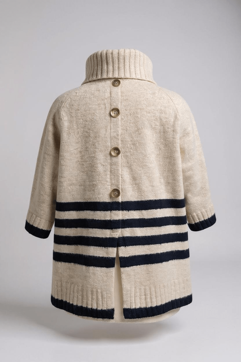 FOILFoil Plus One Popover Jumper Oat/MidnightTopsOat/Midnight - Blue Water Clothing