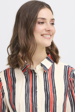 FransaFransa FRAlda Shirt 1 Whisper WhiteClothingWhisper White - Blue Water Clothing