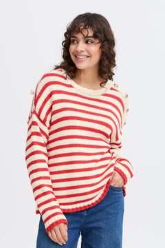 FransaFransa Frbelinda Pullover 1ClothingPoinsettia - Blue Water Clothing