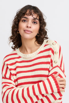 FransaFransa Frbelinda Pullover 1ClothingPoinsettia - Blue Water Clothing