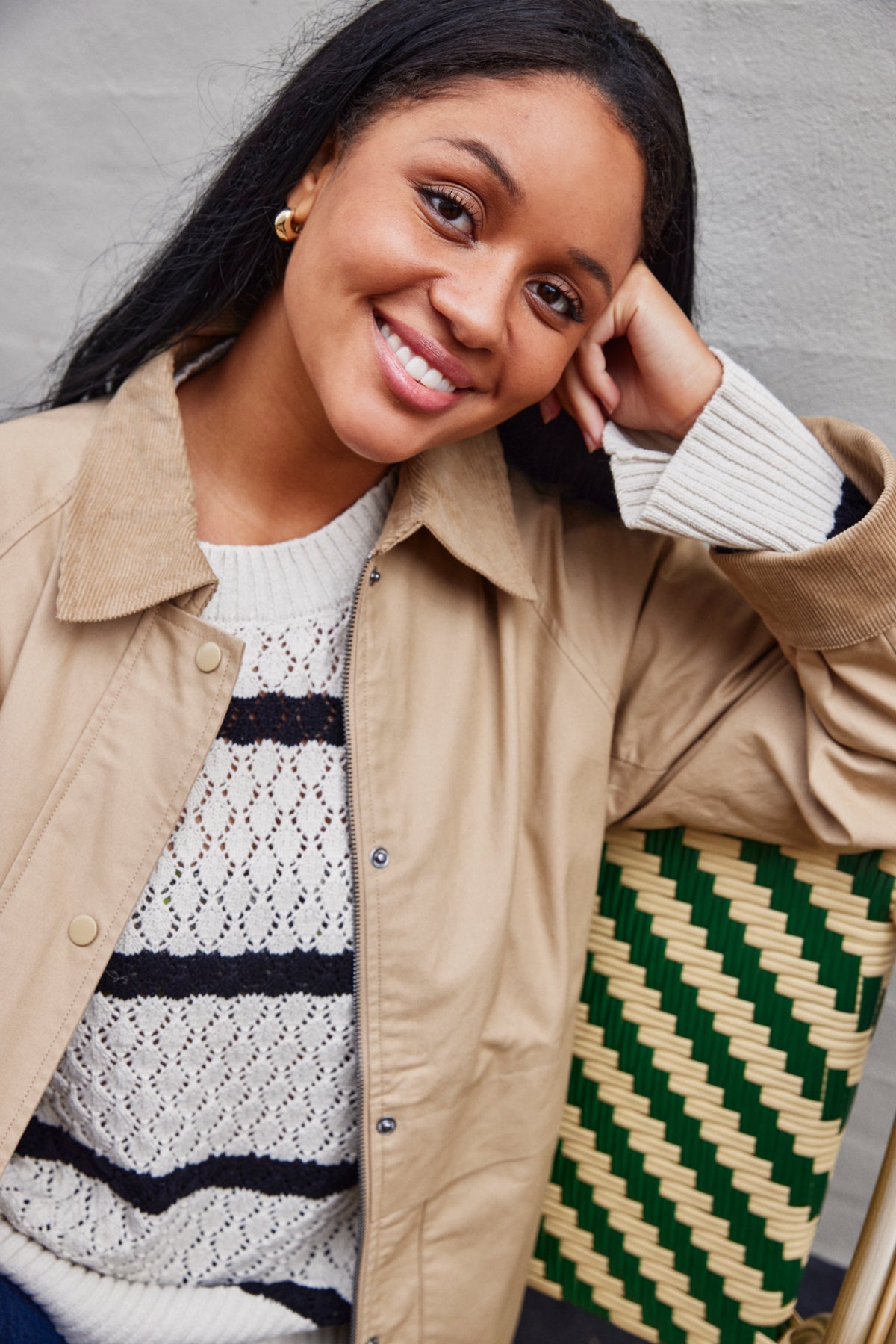 FransaFransa Frfirefly Jacket 1ClothingOxford Tan - Blue Water Clothing