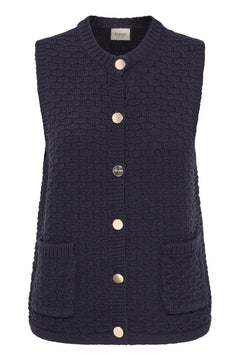 FransaFransa FRKenna Waistcoat 1ClothingNight Skye - Blue Water Clothing