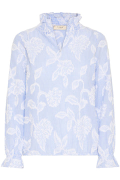 FransaFransa FRLani Blouse 1 Cashmere BlueClothingCashmere Blue - Blue Water Clothing