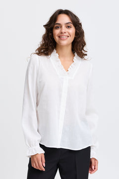 FransaFransa Frpopla Shirt 1ClothingBlanc De Blanc - Blue Water Clothing