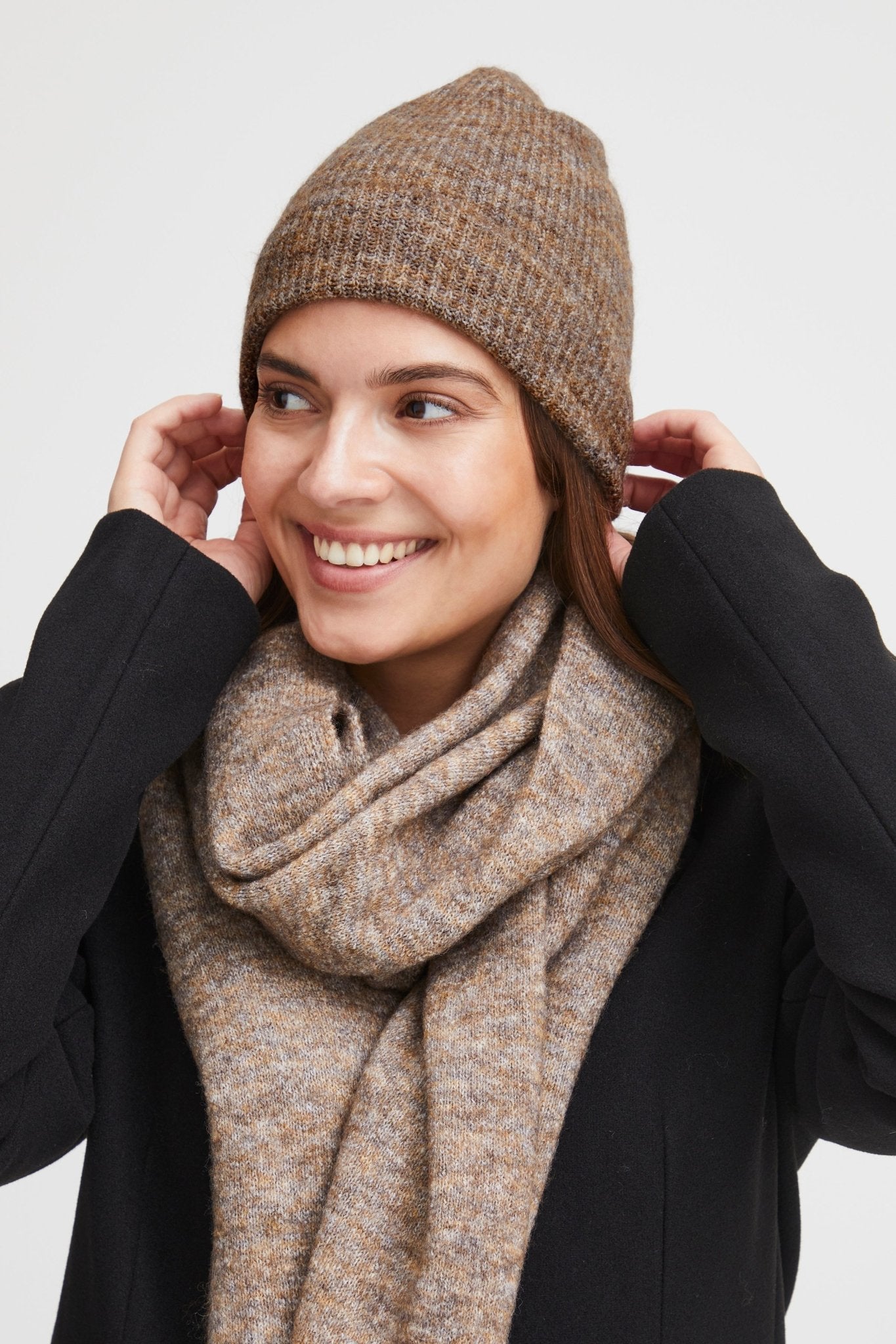 Fransa Sandy Beanie Hat 1 - Blue Water Clothing