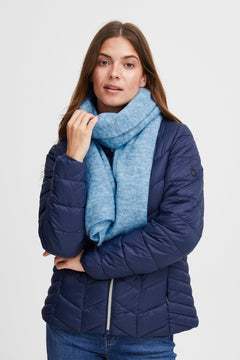 FransaFransa Sandy Scarf 1scarvesSky Blue Melange - Blue Water Clothing