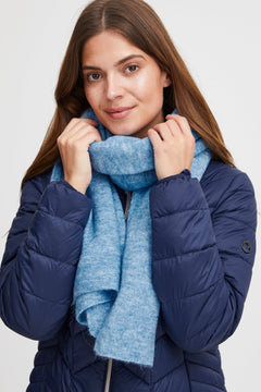 FransaFransa Sandy Scarf 1scarvesSky Blue Melange - Blue Water Clothing