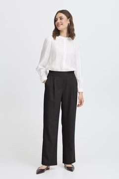 FransaFransa FRAbigail Pant 3 BlackBottomsBlack - Blue Water Clothing