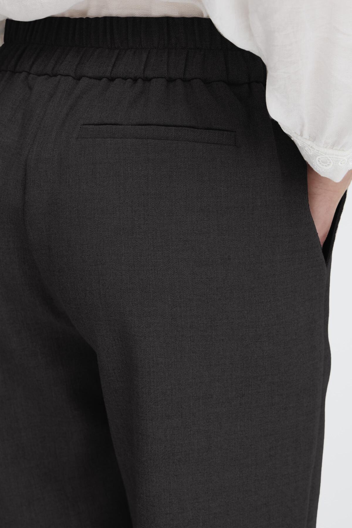 FransaFransa FRAbigail Pant 3 BlackBottomsBlack - Blue Water Clothing