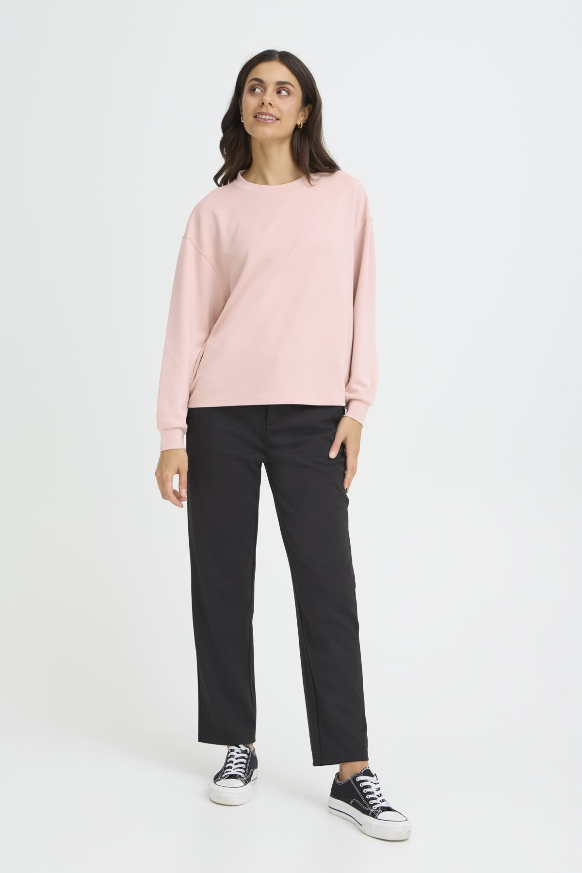 FransaFransa FRAURORA Sweatshirt 7TopsRose Smoke - Blue Water Clothing