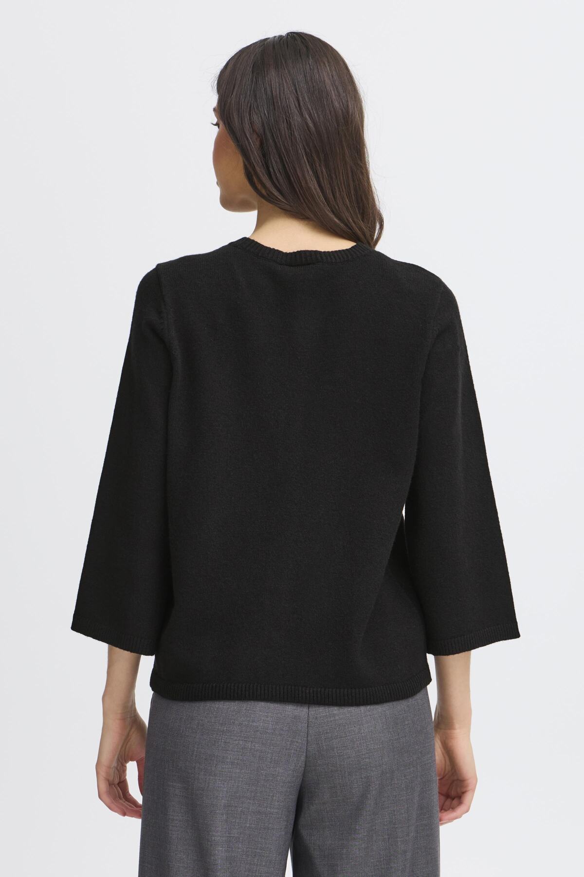 FransaFransa FRBitte Cardigan 2TopsBlack - Blue Water Clothing