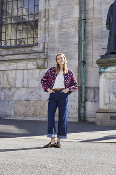 FransaFransa FRCLAUDINE Jacket 1FootwearDis Boho V - Blue Water Clothing