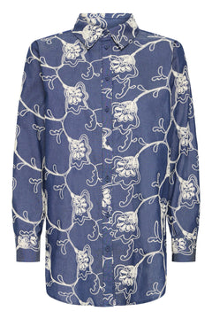 FransaFransa FRDARANI Shirt 1TopsMID BLUE E - Blue Water Clothing