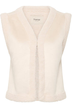 FransaFransa FRElektra Waistcoat 1TopsLimestone Melange - Blue Water Clothing