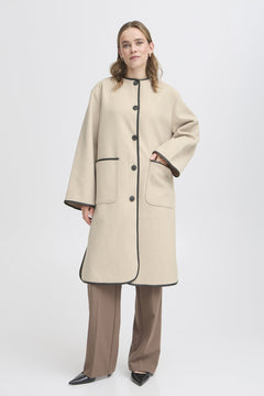 FransaFransa FRElisabeth Jacket 1Coats & JacketsLimestone Melange - Blue Water Clothing