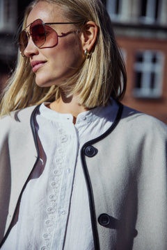 FransaFransa FRElisabeth Jacket 1Coats & JacketsLimestone Melange - Blue Water Clothing