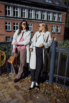 FransaFransa FRElisabeth Jacket 1Coats & JacketsLimestone Melange - Blue Water Clothing