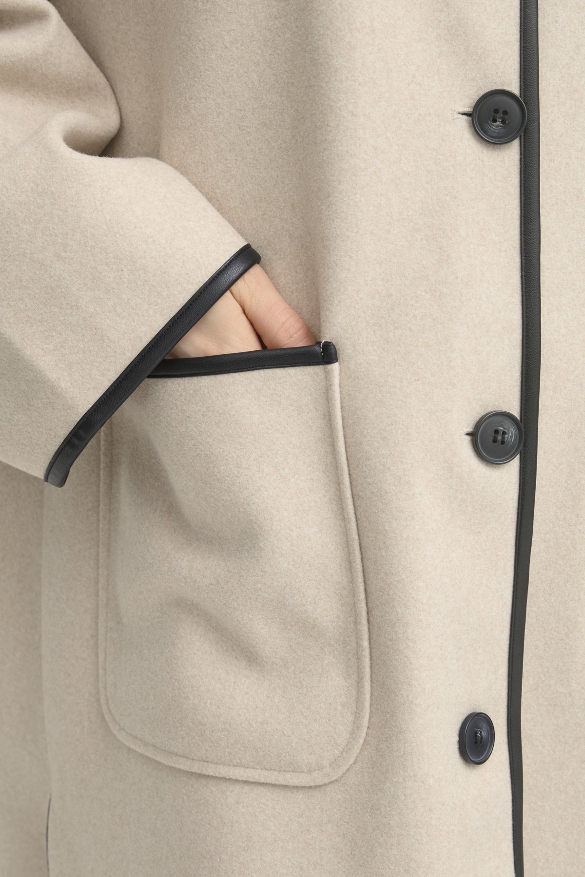 FransaFransa FRElisabeth Jacket 1Coats & JacketsLimestone Melange - Blue Water Clothing