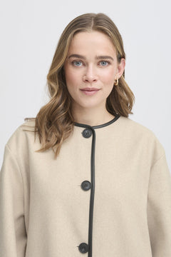FransaFransa FRElisabeth Jacket 1Coats & JacketsLimestone Melange - Blue Water Clothing