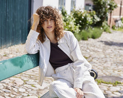 FransaFransa FRINEZ Trousers 1BottomsChocolate - Blue Water Clothing